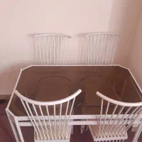 میز ناهار خوری ۴ نفره فلزی