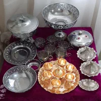 ظروف عتیقه برنجی