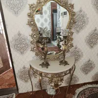 آینه و شمعدان برنز اصل