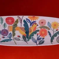 دیس سفالی نقاشی کاردست