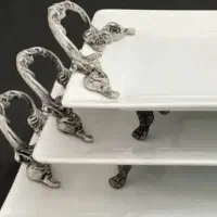 دیس 3سایز فلت چینی تقدیس
