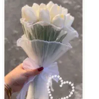 دسته گل عروس لاله ورز