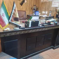 میز اداری به همراه دراور کشو دار و عسلی