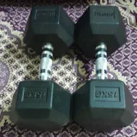 یک جفت دمبل 15 کیلویی مکسول