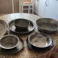 ظرف مسی قدیمی و سنگین نو و استفاده نشده