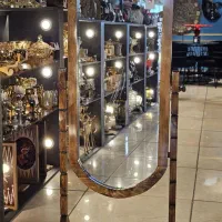 آینه پایه دار ستونی چوب جدید