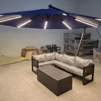 مبل فضای باز اهنی رنگ کوره ای