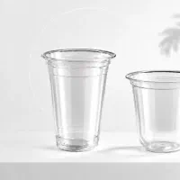 لیوان آیس PET ، لیوان یو کاپ شفاف مناسب کافه