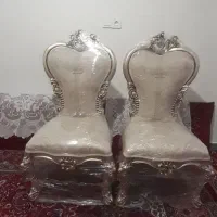 دوعدد صندلی میزبان استیل کاملا سالم بدون استفاده