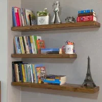 شلف دیواری چوبی میز تلویزیون و کتاب و..