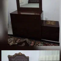 تخت خواب دونفره جنس چوبی کاملا سالم