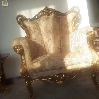 مبل استیل ورق طلا ۹ نفره