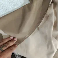 پارچه طاقه سانتانا پشت بولدینگ رنگ کرم یا نخودی