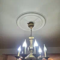 لوستر برنجی سه شاخه دوتایی و چهارشاخه دوتایی