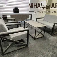مبل اداری موکا فلزی مدرن میز صندلی مدرن توسی