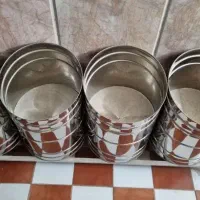 ظروف استیل ۴ عدد مناسب حبوبات و برنج