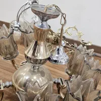 دو عدد لوستر برنج و برنز