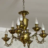 دو عدد لوستر برنز|لوستر و چراغ آویز|مراغه, |دیوار