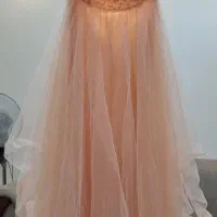 لباس مجلسی گلبهی سایز ۳۸