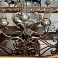 شمعدان برنز  ۵ شاخه