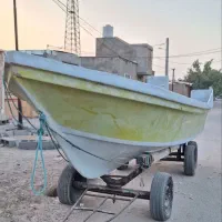 قایق به همراه گاری فرمانی شش چرخ