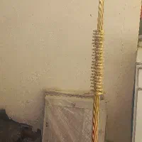 چوب پرده طلایی با گیره