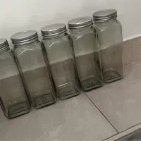 بانکه شیشه ای در استیل بزرگ