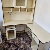 میز کار و کتابخونه سفارشی ساز ال شکل