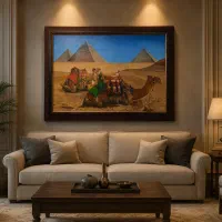 اثر هنری اجرا شده با رنگ روغن