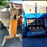 چند عدد دستگاه بلوک زنی ومیکسر و همزن و بتونیر نو