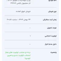 فروش حواله خودرو ریرا