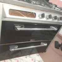 اجاق گاز۵شعله استیل طرح فر