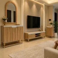 کنسول میزتیوی جاکفشی کامل میز تلوزیون بقیمت تولیدی