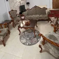 مبلمان استیل چوب گردو درحدنو