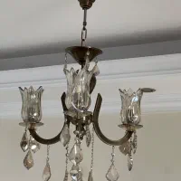 لوستر 3 شعله زیتونی