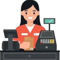 صندوقدار فست فود خانم شیفت شب