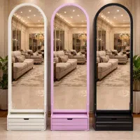 آینه قدی کلاسیک کشودار MDF 60×200