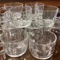 استکان و نلبکی چای خوری فرانسوی دو دست