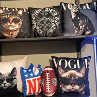 کوسن گربه ای طرح vogue