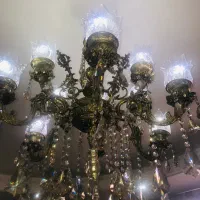 لوستر برنجی ۱۲شاخه
