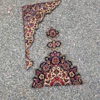 تکه فرش کالیگرافی