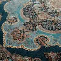 فرش فیروزه ای ۱۲ متری نو تک
