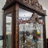 بوفه چوبی کنده کاری