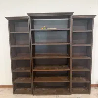 کتابخانه تمام چوب سه تکه چوبکده