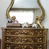 سرویس خواب دو نفره تمام چوب و منبت