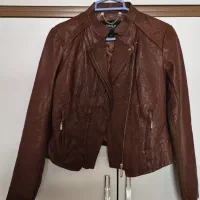 کاپشن چرم اصل زنانه m نو برند only