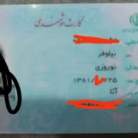 کارت ملی پیدا شده