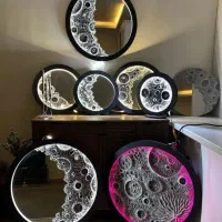 ساعت دیواری ، ماه کامل ، آینه ماه