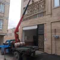 جرثقیل نیسانی دو تن با سبد بالابرصحنه