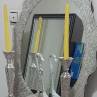 آینه و شمعدان ملیله کاری اصفهان